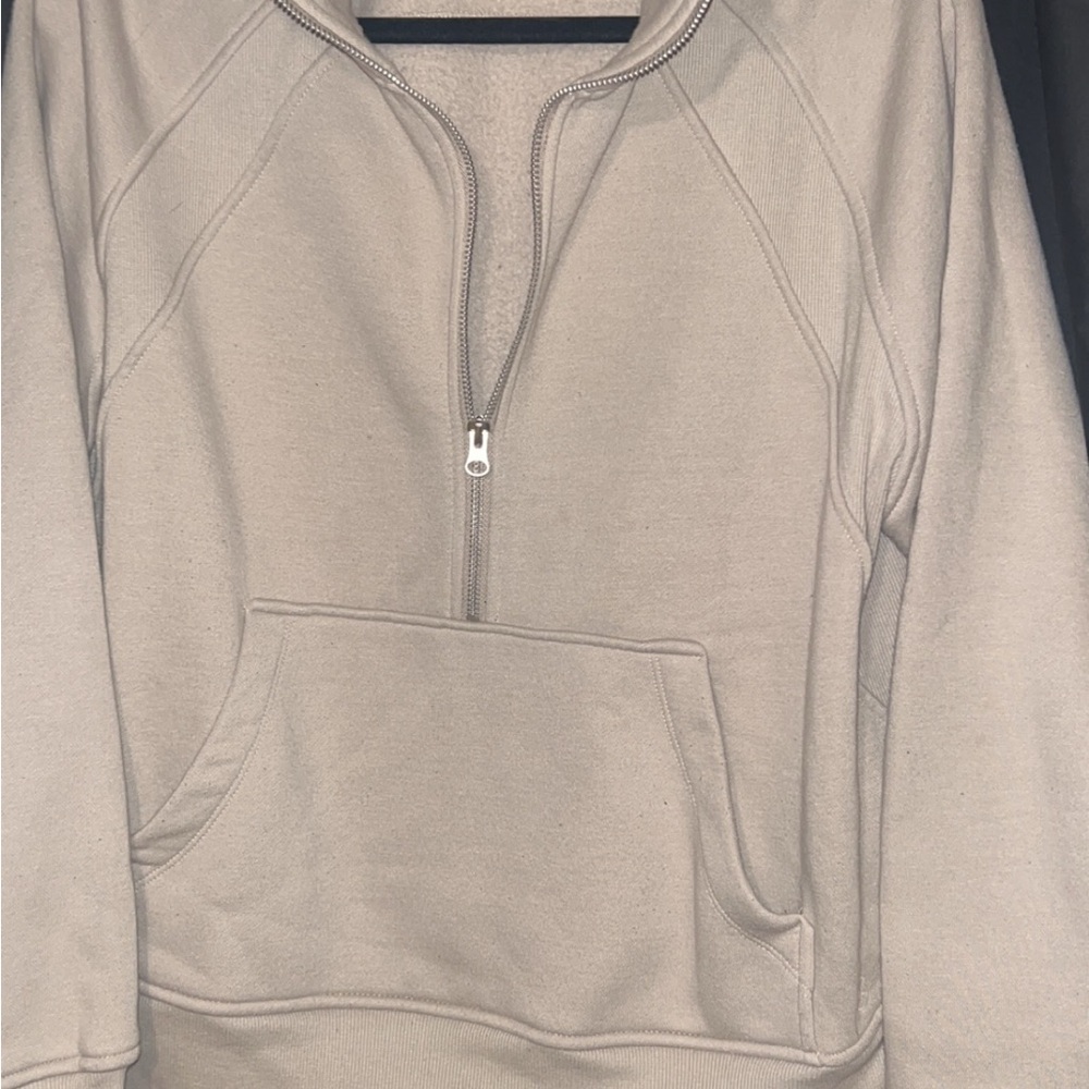 Women's Gray Half-Zip Sweater